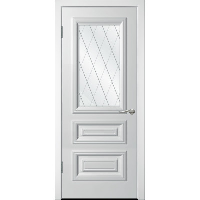 Межкомнатная дверь Дебют-3 белая эмаль ДО