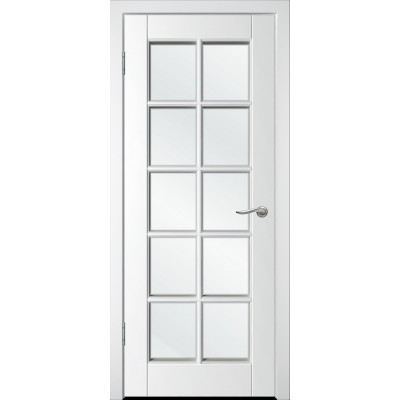 Межкомнатная дверь Скай-1 белая эмаль ДО