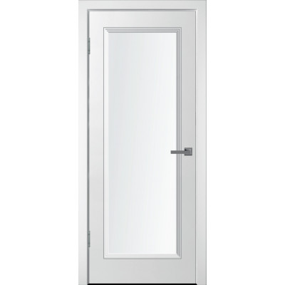 Межкомнатная дверь Уно-1 белая эмаль ДО