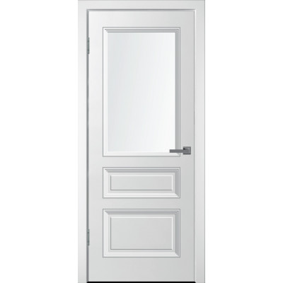 Межкомнатная дверь Уно-3 белая эмаль ДО